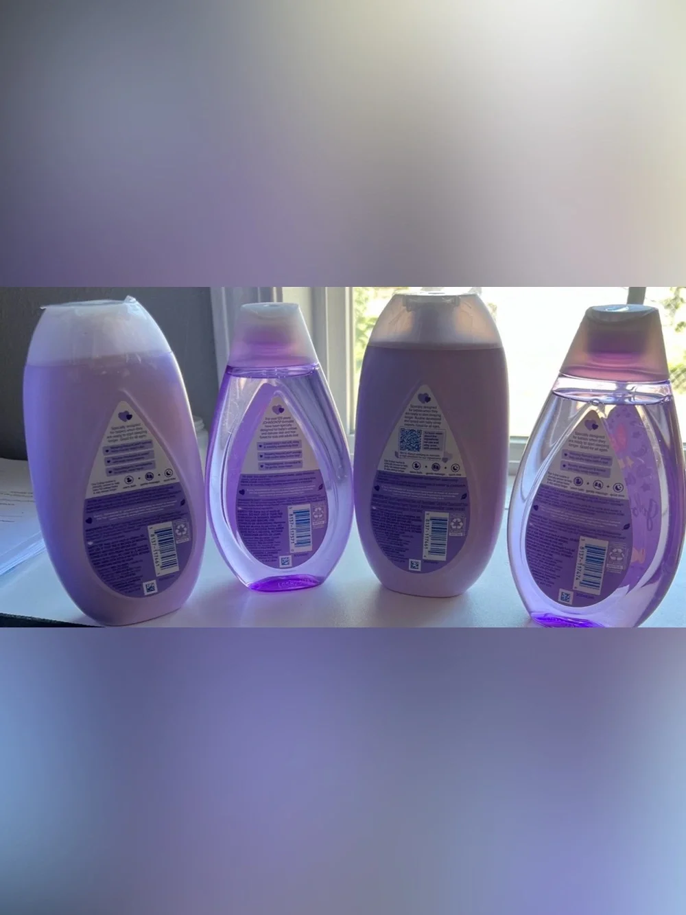 Johnson’s Baby Bedtime Calming Bath, Shampoo & Lotion Bundle Of 4 Bottles Total